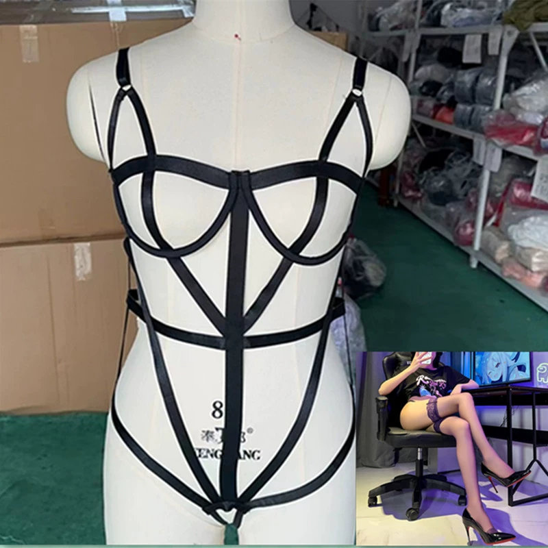 Съемный каркасный корсет-биоджинг, европейский стиль, лето, One-Size Black, регулируемый