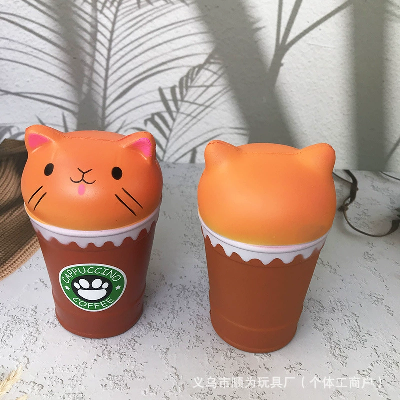 Полиуретановый слайм, игрушка, squish, (跨-border торговля), кот, антистресс
