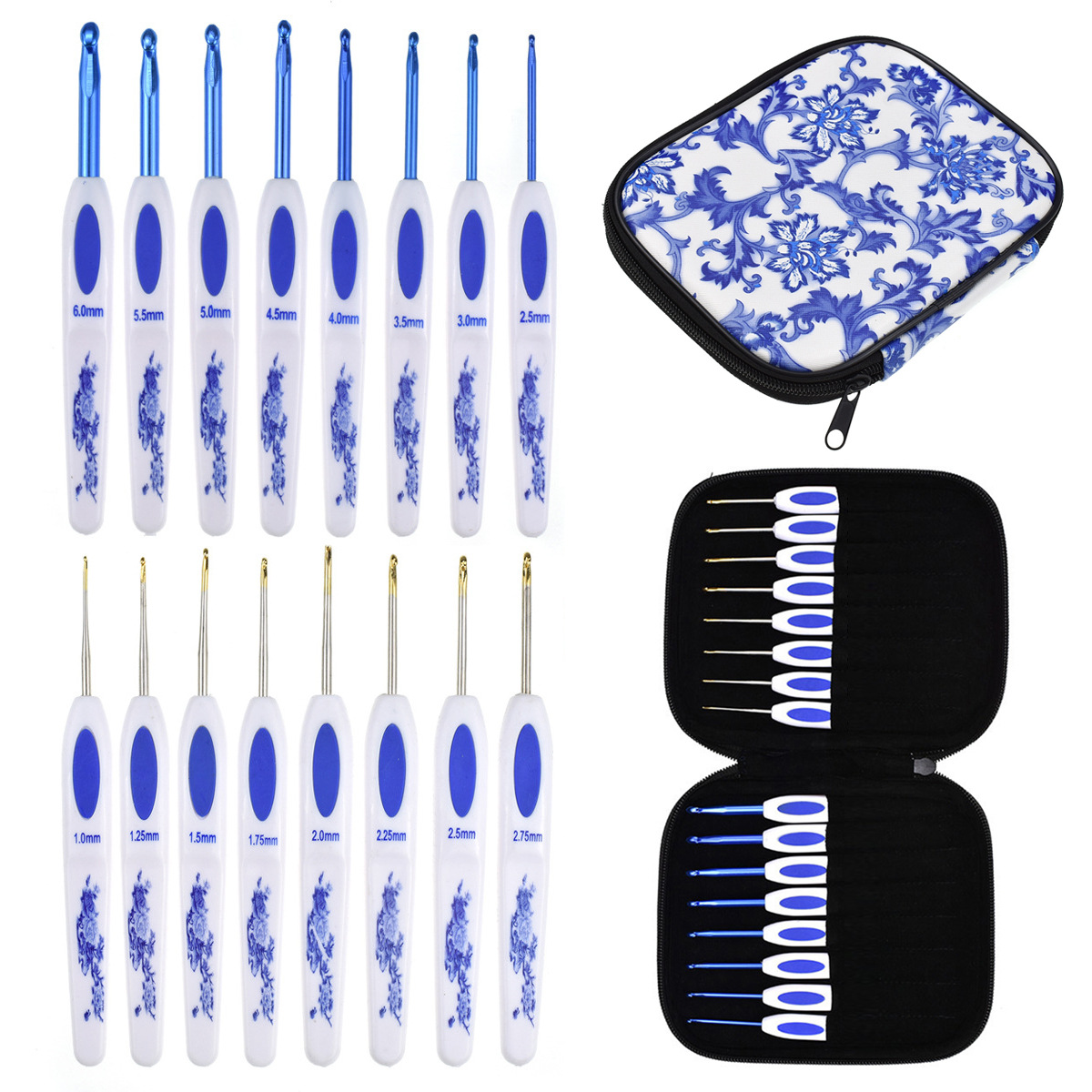 Kit de herramientas de bordado DIY estilo chino, agujas decorativas tradicionales