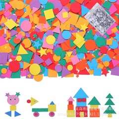 1000ピースのジオメトリアルファベット形状diyバブルステッカー自己接着ステッカー子供のパーティー工芸品