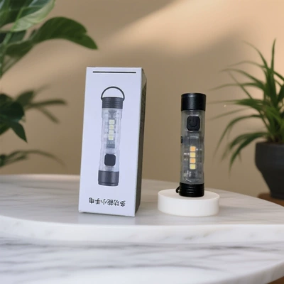Yonghai Outdoor Japanese Original 5050 First and Second Generation Mini Aluminum Alloy Flashlight Outdoor Camping Light Ambient Light (UV fənərlər) - original-generation-1-iceberg-white-universal-wide-mouth-atc-charging-excellent-fluorescence-effect