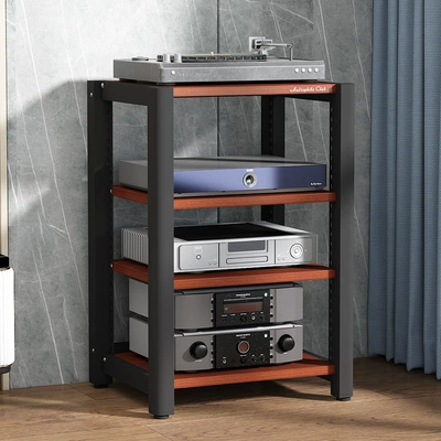 and Video Equipment Cabinet | Electric car big tripod - teak-4-layers
