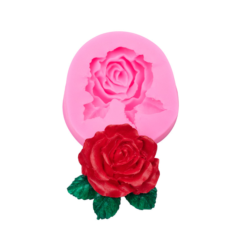 Rose flor forma molde de silicona fondant cake chocolate Decoración Accesorios creativos herramientas para hornear