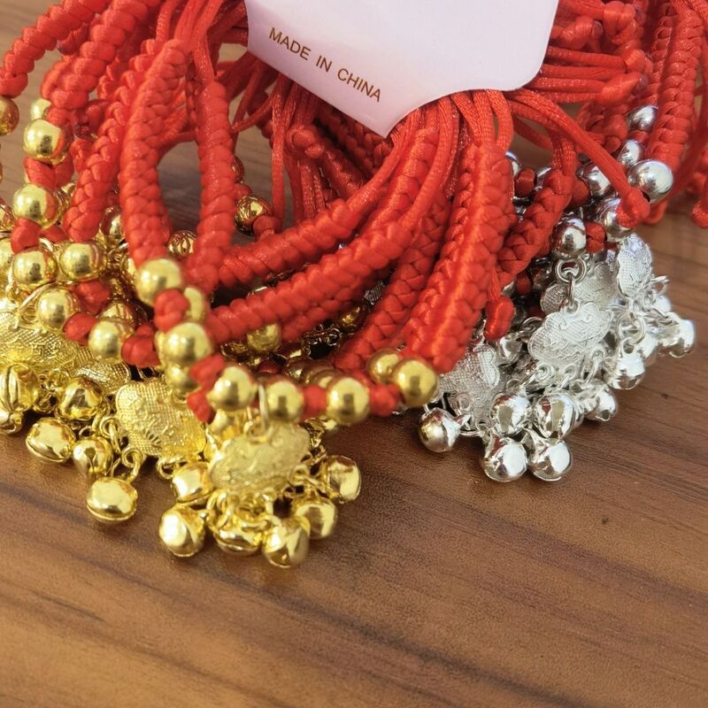 Long Life Lock Red Rope Bracelet Children's Bell Bracelet Bracelet Men's and Women's Small Jewelry Dragon Boat Festival Baby's Hand Rope Long Life Lock Red Rope Bracelet Children's Bell Bracelet Bracelet Men's and Women's Small Jewelry Dragon Boat Festival Baby's Hand Rope
