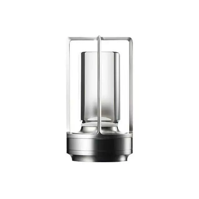LED настольная лампа‑гиря, ретро ночник, пластик или алюминий, 13×13×22 см