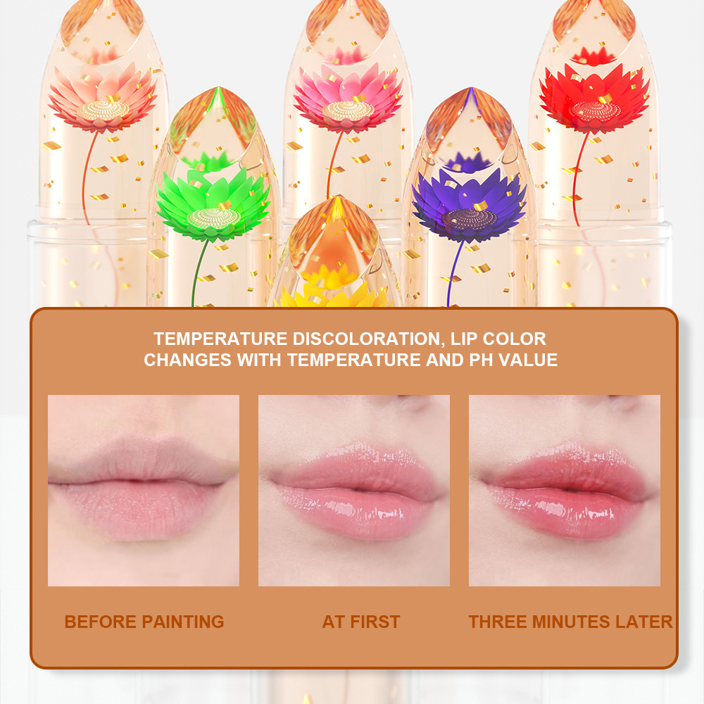 Check out DUNUF Dried Flower gold foil jelly color-changing Lipstick! Link Disclaimer - For Foreign trade only undefined