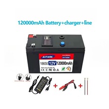 12V 120000mAh��Яʽ�ɳ��������5V 2.1A USB��Դ��ʾ ����