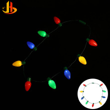 圣诞节灯泡发光项链9灯彩灯泡七彩闪光灯泡项链氛围派对项链跨境