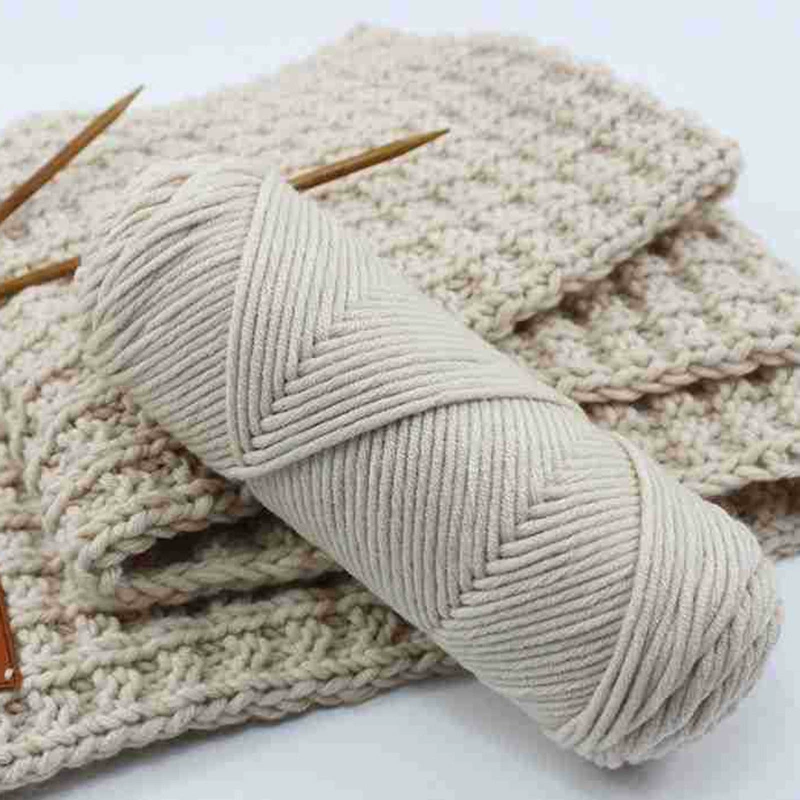 8-проволочная пряжа Lover Cotton, толстая расширенная волокнистость, моток 100 г, крупный вязальный размер 3–7 мм, 5 шт.