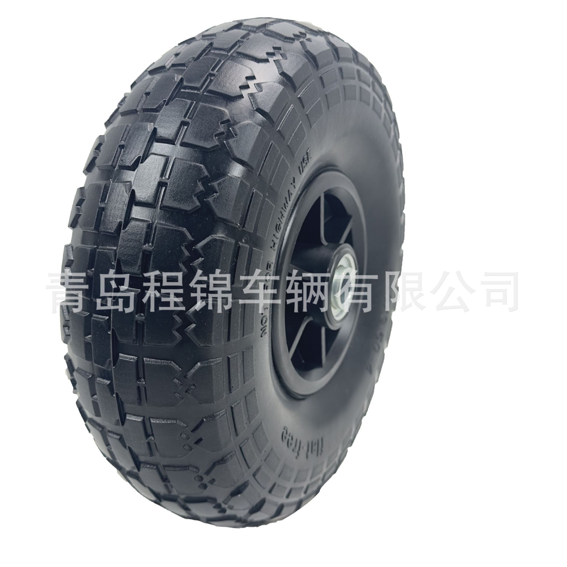 用于花园推车实心塑料轮毂4.10/3.50-4 10英寸PU发泡轮胎