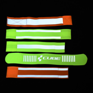 Factory bright elastic reflective arm band printing carving riding night running outdoor sports reflective arm band