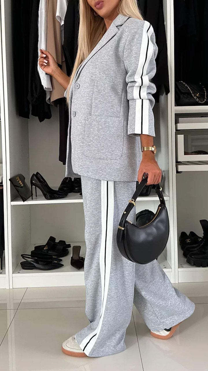 Damen Shorts Set Langarm Für Herbst Und Winter_voghion.com