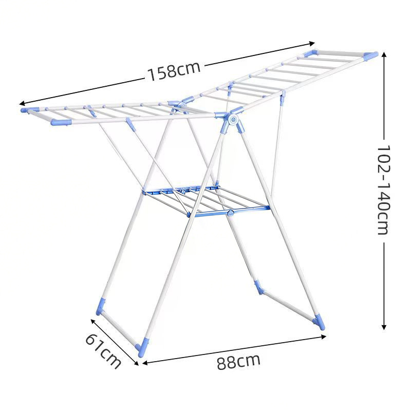 Percha de ropa plegable percha de ropa para niños de almacenamiento doméstico diario percha de ropa para limpieza doméstica diaria percha de ropa para balcón dormitorio
