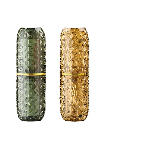 High-looking mouthwash cup for home couple toothbrush cup, light luxury student dormitory plastic diamond pattern mouthwash cup