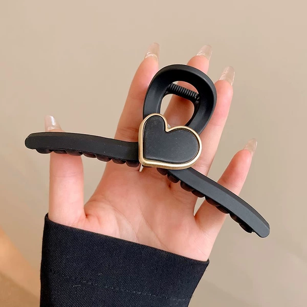 5#Black love and word clip -13cm
