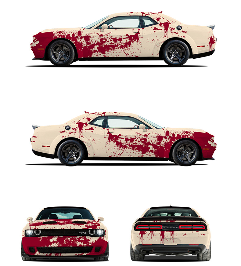 PET Self-repair Car Gradient Color Changing Film Thermal Repair Painting Car Film Personalized Car Paint Color Changing Film