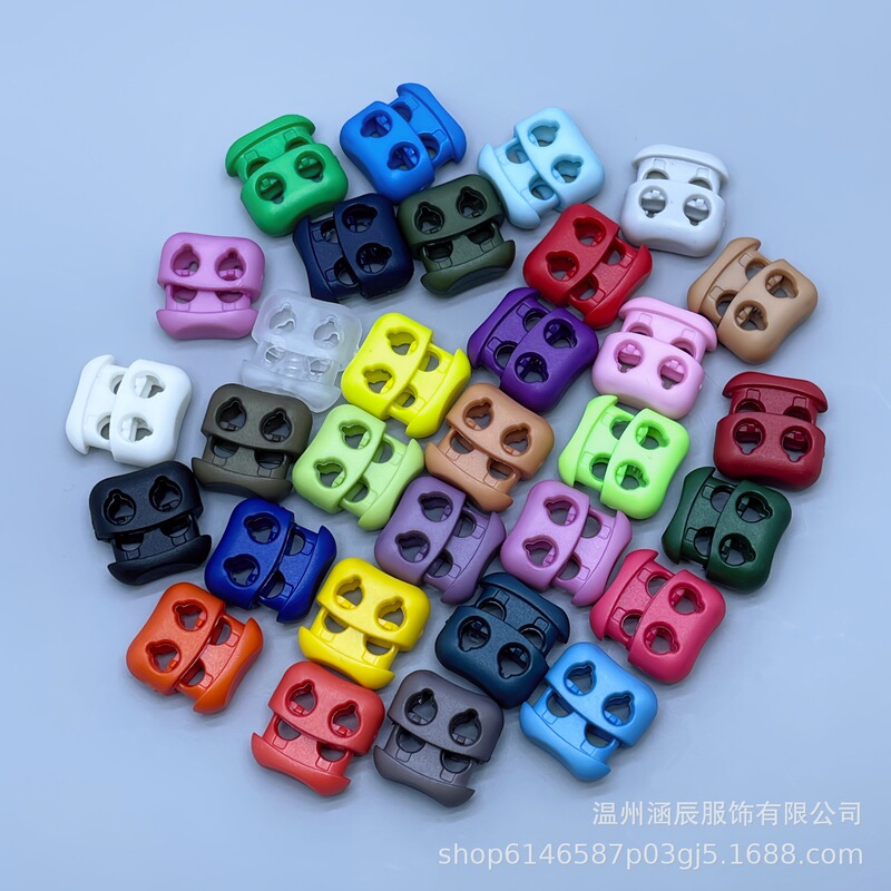 Button Button Double Hole Plastic Bell Tightening Buckle Spring Buckle Loose Adjustment Buckle Set Rope Buckle Pig Nose Buckle Button Button Double Hole Plastic Bell Tightening Buckle Spring Buckle Loose Adjustment Buckle Set Rope Buckle Pig Nose Buckle