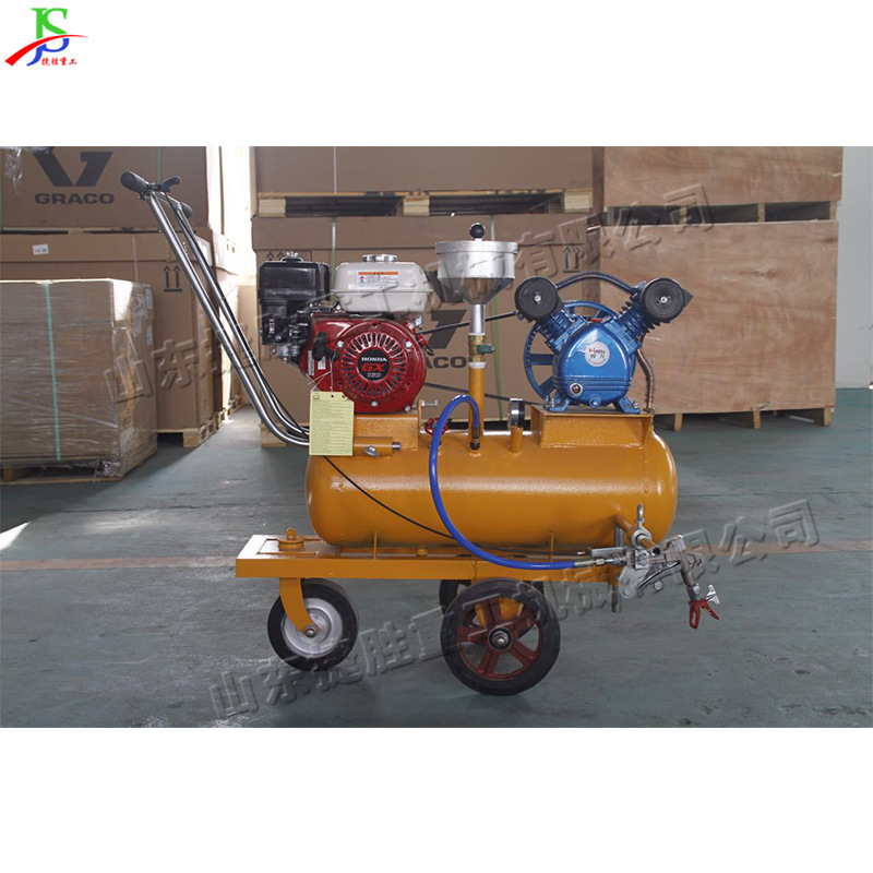 Empuje manual aceite inferior camión construcción de carreteras presión automática imprimación coche fusión en caliente marcado equipo auxiliar de construcción