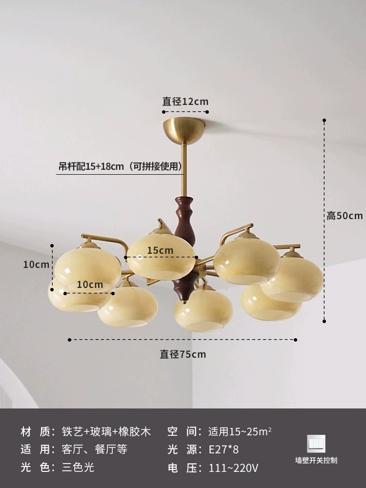 D9388 дерево-8 головок бежевый