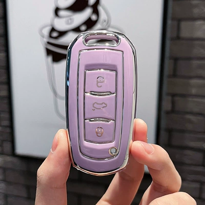 Car key bag | Emgrand gs bag S1 Boyue X3 - geely-a-smart-3-key-single-shell-purple