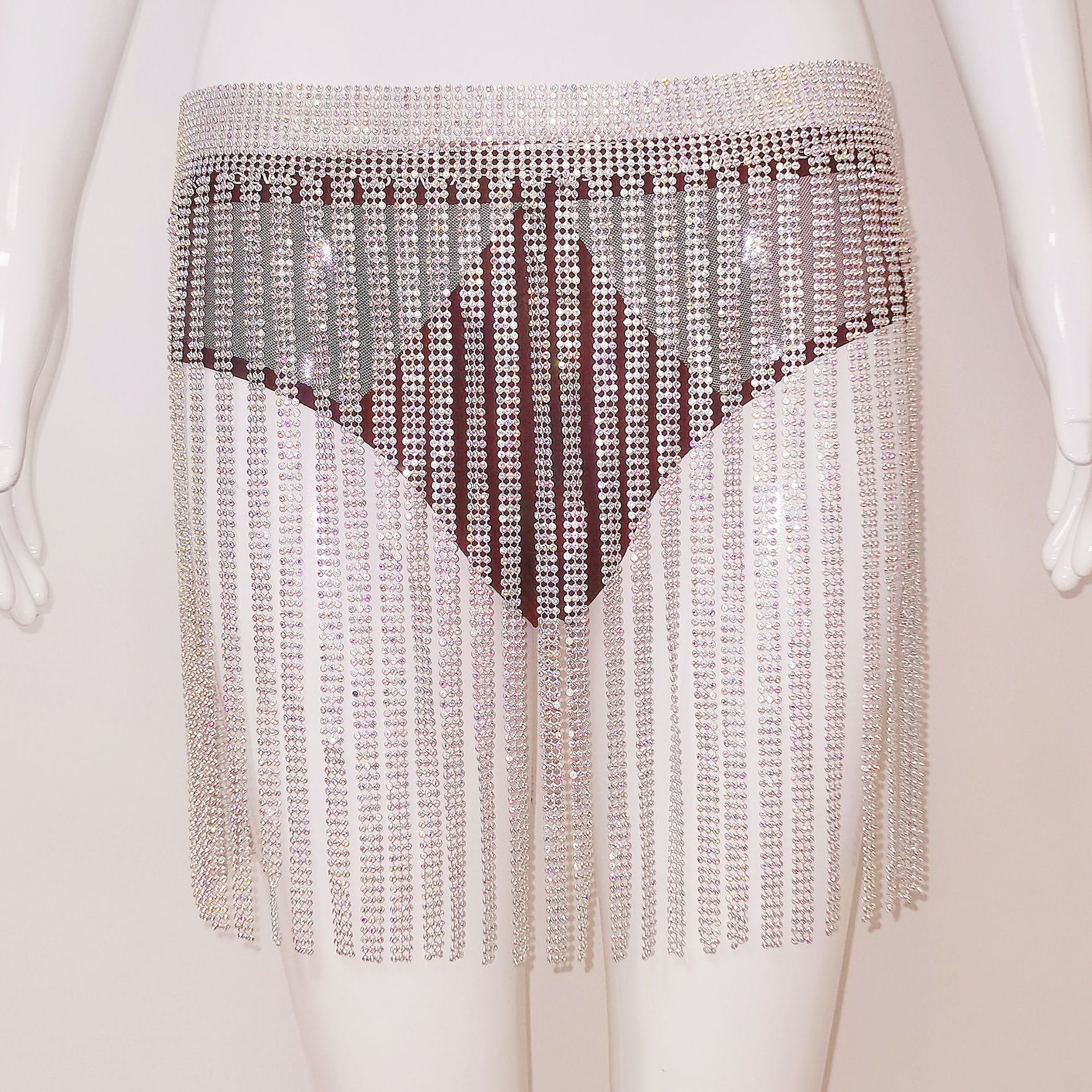 실버 AB 컬러 다이아몬드