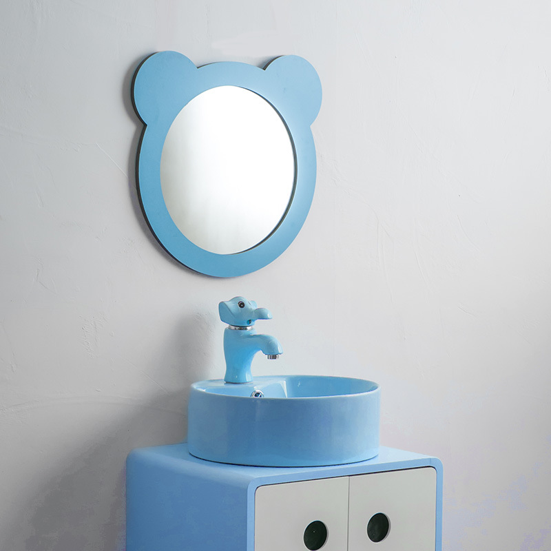 Manufacturer Wholesale Color Kindergarten Mickey Mouse Mirror Cartoon Bathroom Creative Decorative Mirror Children's Bathroom Mirror