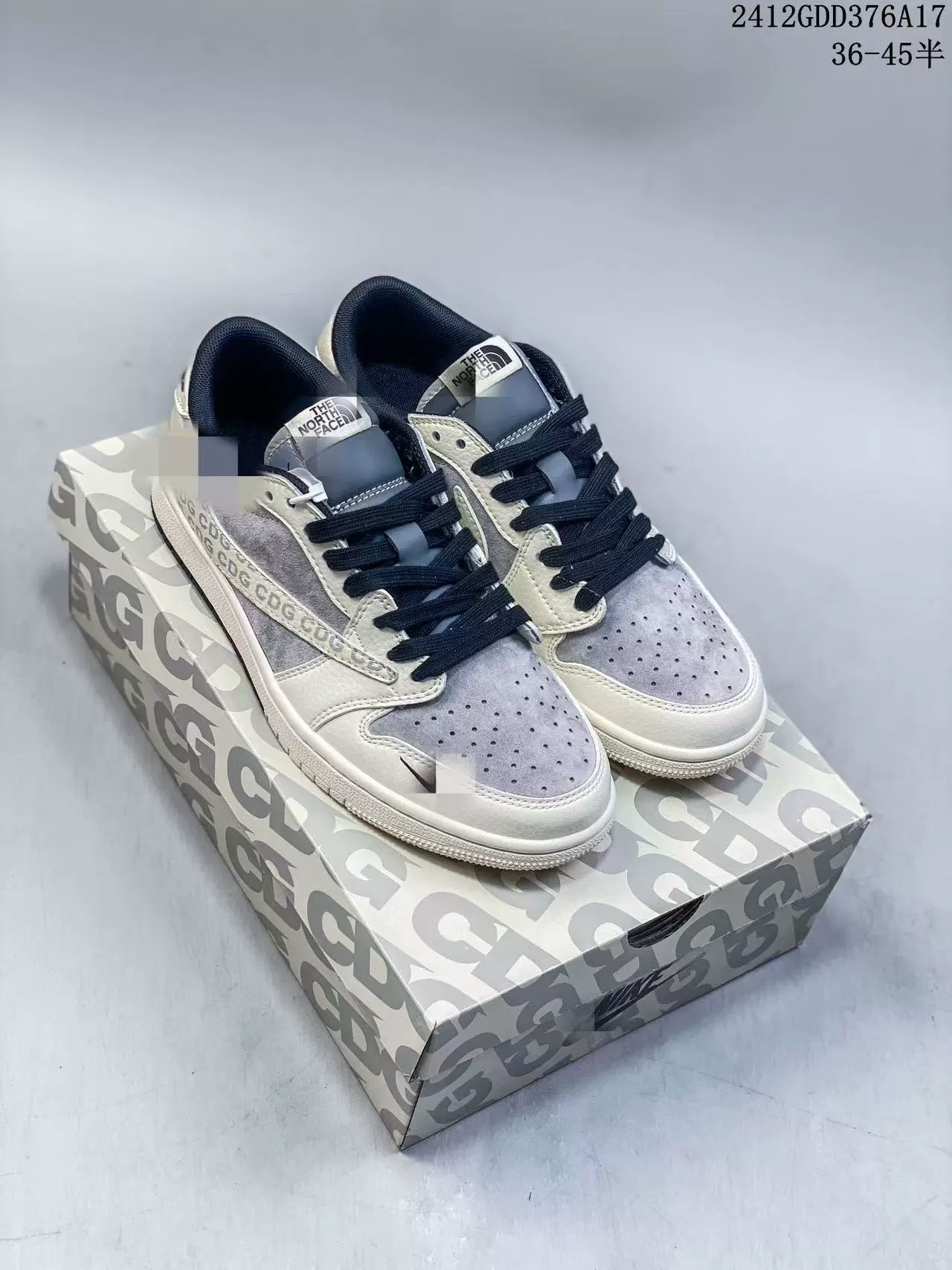 Putian 2024 Pure Original New J Co-branded Design "Barb" Low-top Men's and Women's Casual and Comfortable Sports Sneakers Without