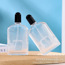 现货卡口香水瓶小号透明玻璃简约便携100ml分装瓶化妆品喷雾瓶