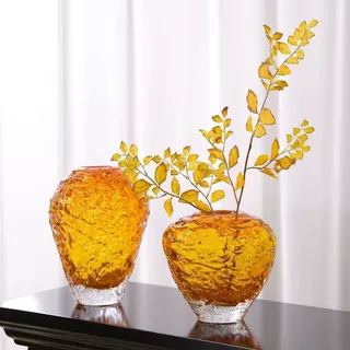 轻奢风玻璃花瓶餐桌水养鲜花插花瓶高级感桌面装饰花器摆件现货