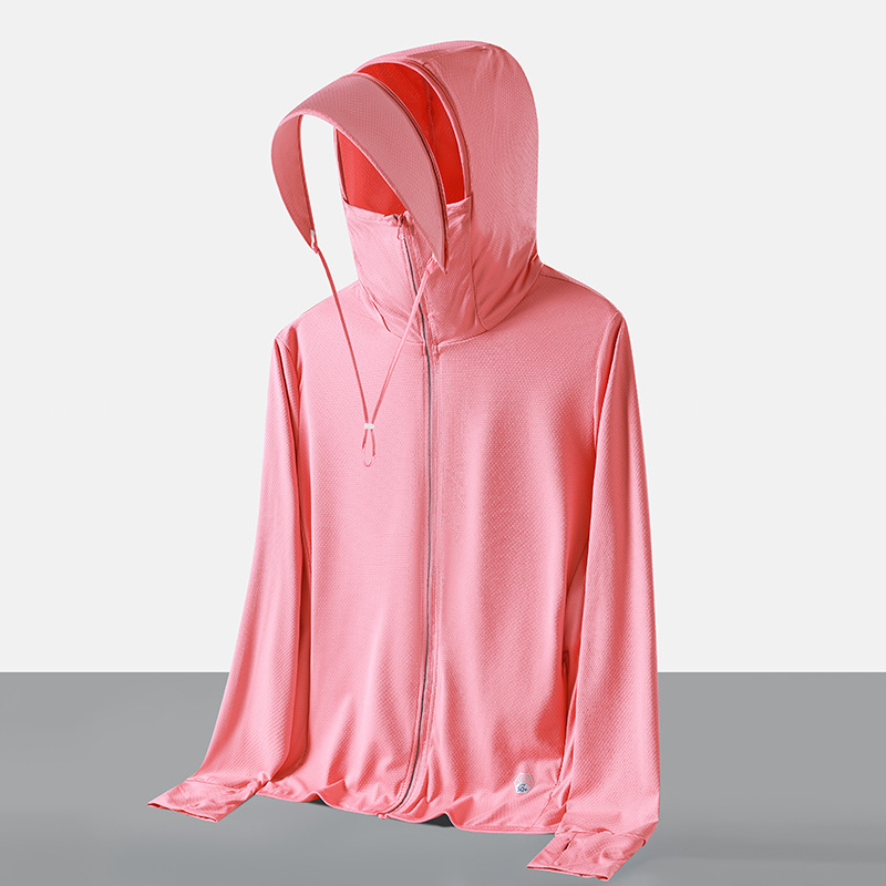 Gran sombrero de brida ropa de protección solar personalizada parejas de verano chaqueta de verano publicidad de ropa de piel impresa logotipo
