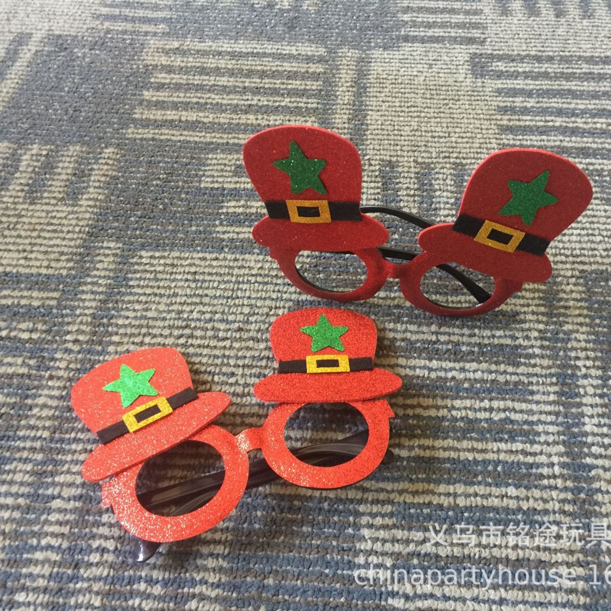 Navidad gafas decoración dibujos animados adultos niños Navidad gafas de asta Navidad regalo gafas marco
