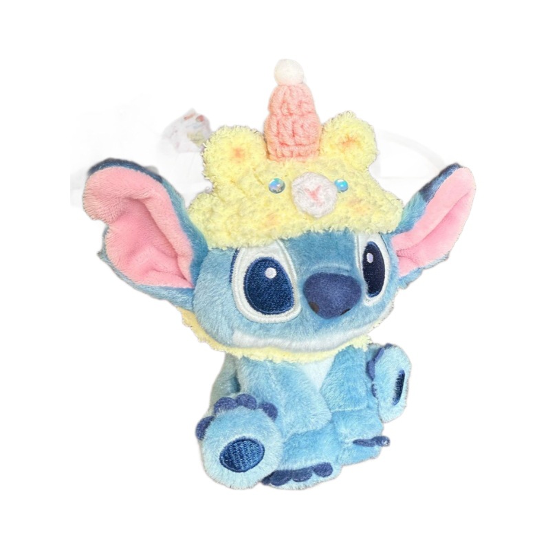 Producto terminado Star Baby Stitch muñeco de peluche sombrero capucha babero 12CM bebé con muñeca de algodón lindo
