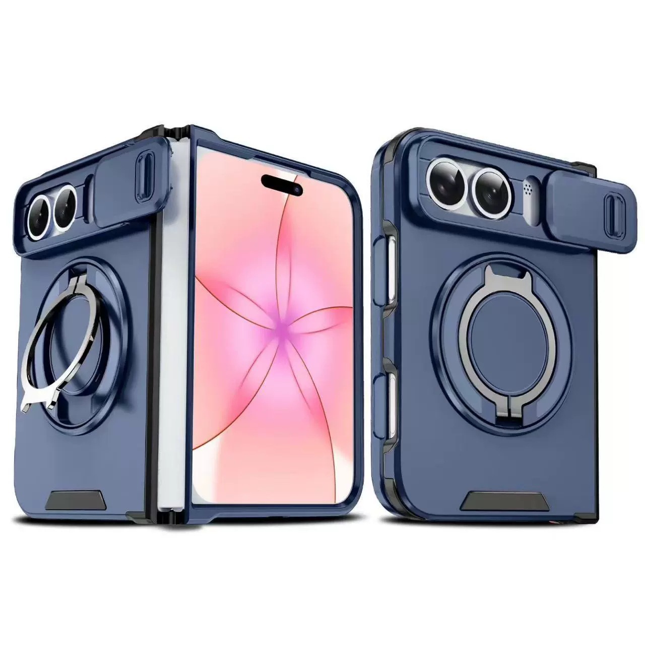 Funda Magnética Antigolpes para iPhone Duo, de PC, con Soporte Plegable image 12