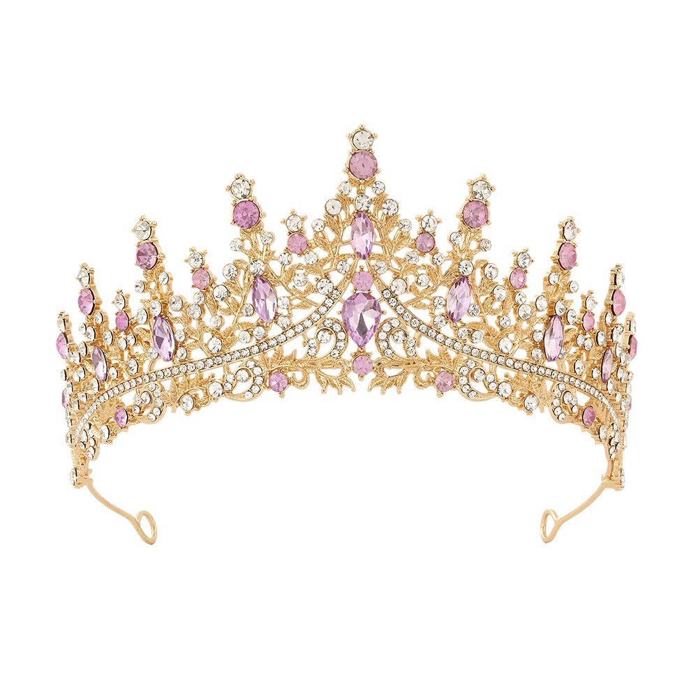 Corona transfronteriza banda de cabello princesa alta sensación corona espectáculo corona corona boda cristal corona