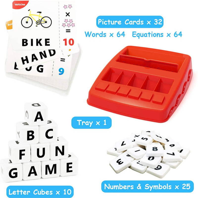 Inteligencia infantil Ciencia y Educación Letras a juego ortografía educación preescolar juguetes palabras en inglés tarjeta de memoria máquina de aprendizaje