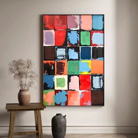 现代装饰画;油画;铁皮画