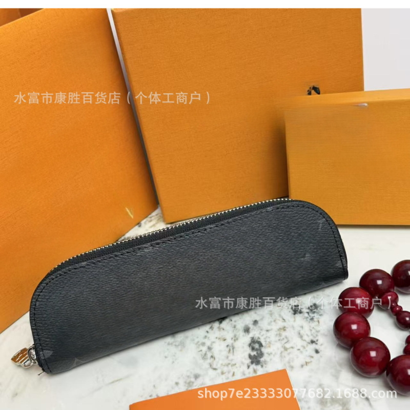 レタークラシックペンバッグシンプルな文具ポータブル収納袋学生大容量花色|undefined