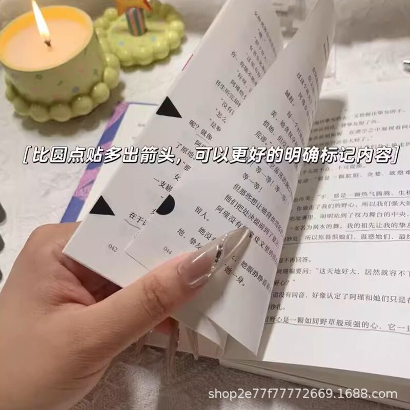 取り外し可能な粘着読書注釈ステッカー、カラフルな雨滴読書ステッカー、水滴ステッカー、雨滴インデックスステッカー、注釈ハンドブック、手書き可能|undefined