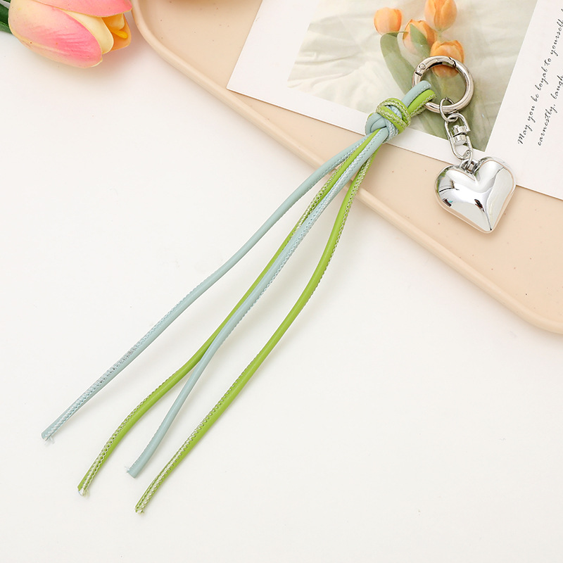 Nuevo tipo de cuerdas de cuero PU llavero colgante in bolsos de moda colgante cadena accesorios DIY tejido a mano