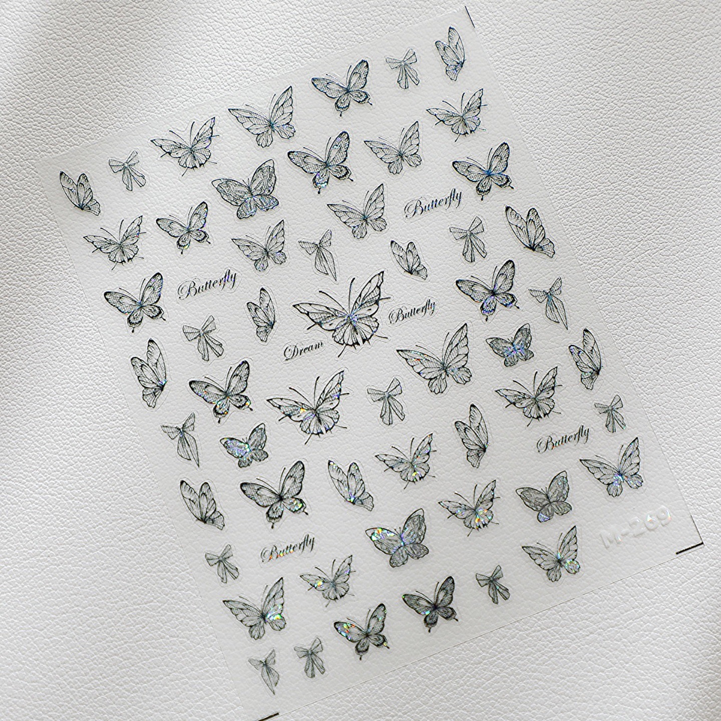 Black lace butterfly