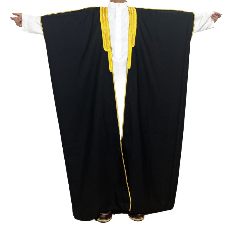 Fn3-000 Cross-Border Embroidered Malay Academic Gown, Lecture Gown, Conservative Cover-Up Robe, Ceremonial Attire