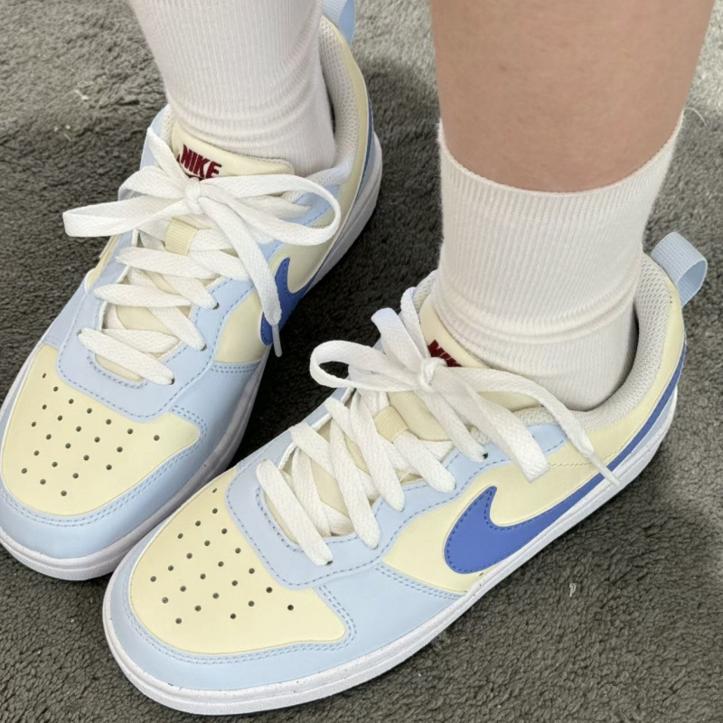 ➭ 純粋なオリジナル GS レトロクリーム多用途 Court2 スニーカー女性のクラシックカジュアルシューズインスタイルハイストリートスニーカー|undefined