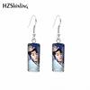 Fashionable earrings stainless steel, accessory, European style, wholesale