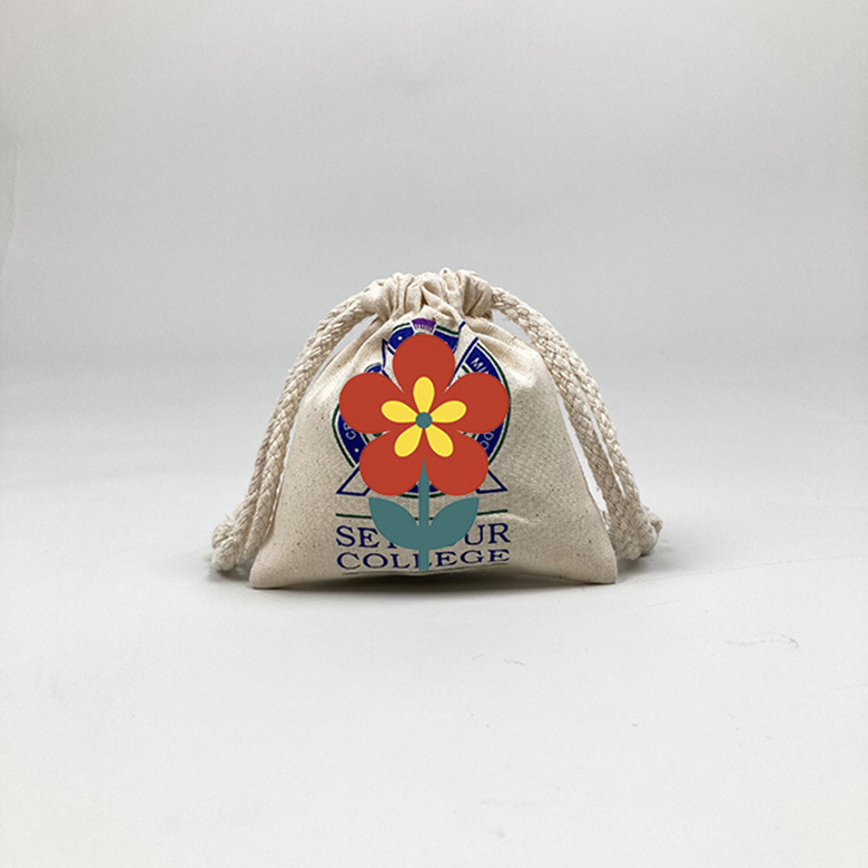 厂家帆布束口袋棉麻抽绳束口印花棉布束口袋抽拉绳广告束口袋