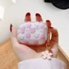 Pink white flower [with pendant]