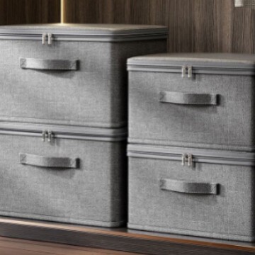 Foldable big capacious storage box for home use