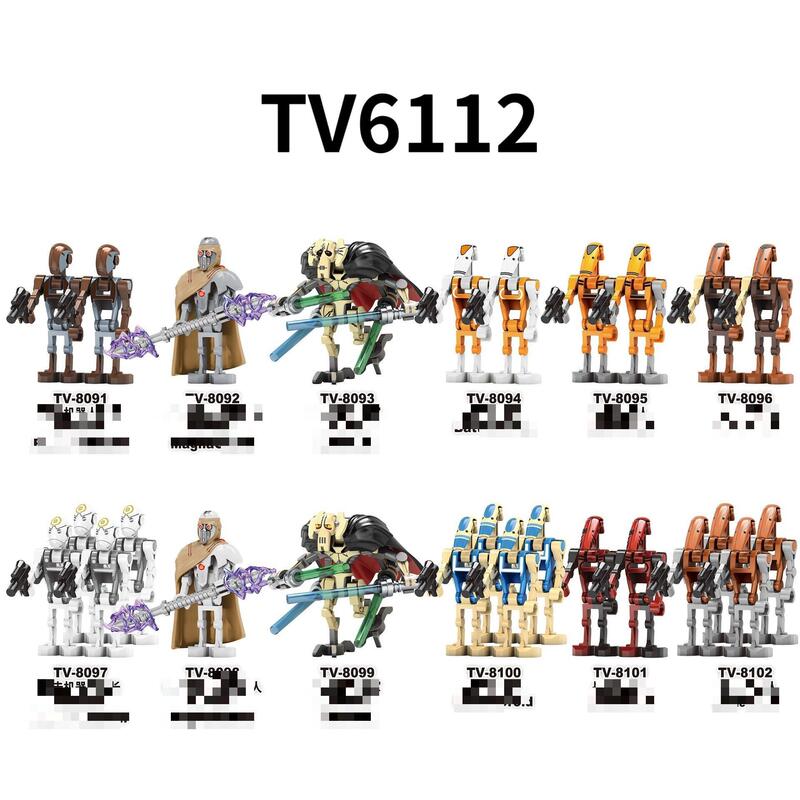Foreign Trade Goods Tv6112 Science Fiction Movie Series Educational Assembled Building Block Minifigure Toys Opp Bag