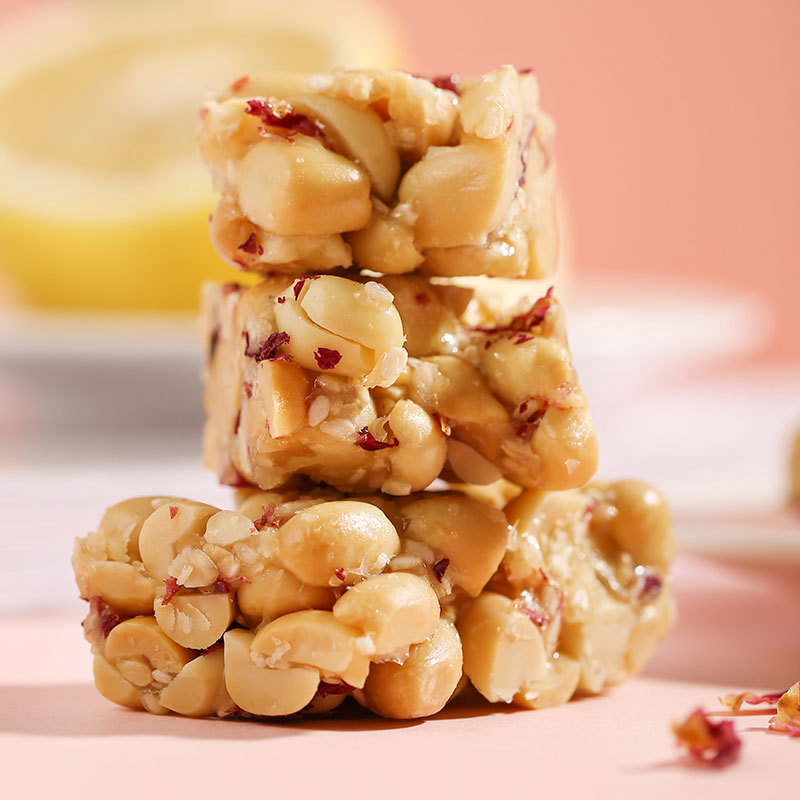 平阴玫瑰花生酥小零食休闲食品茶点小吃糕点