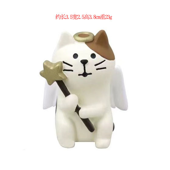 Zakka日本式猫雑貨バーブラインドボックスアクセサリー装飾道具ピアノ猫樹脂工芸品小物|undefined