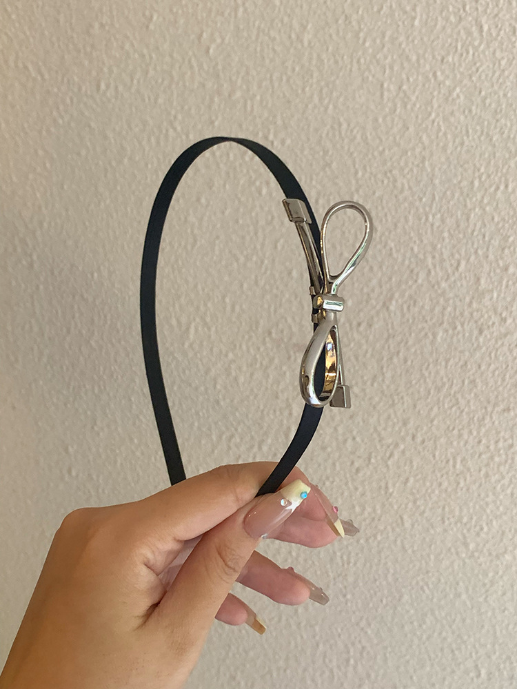 Sweet cool girl style style hairband girls 2023 nuevo clip de cabello plateado de alta calidad clip de cabello de presión